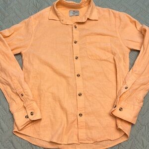 Peach Button Up Top 💥